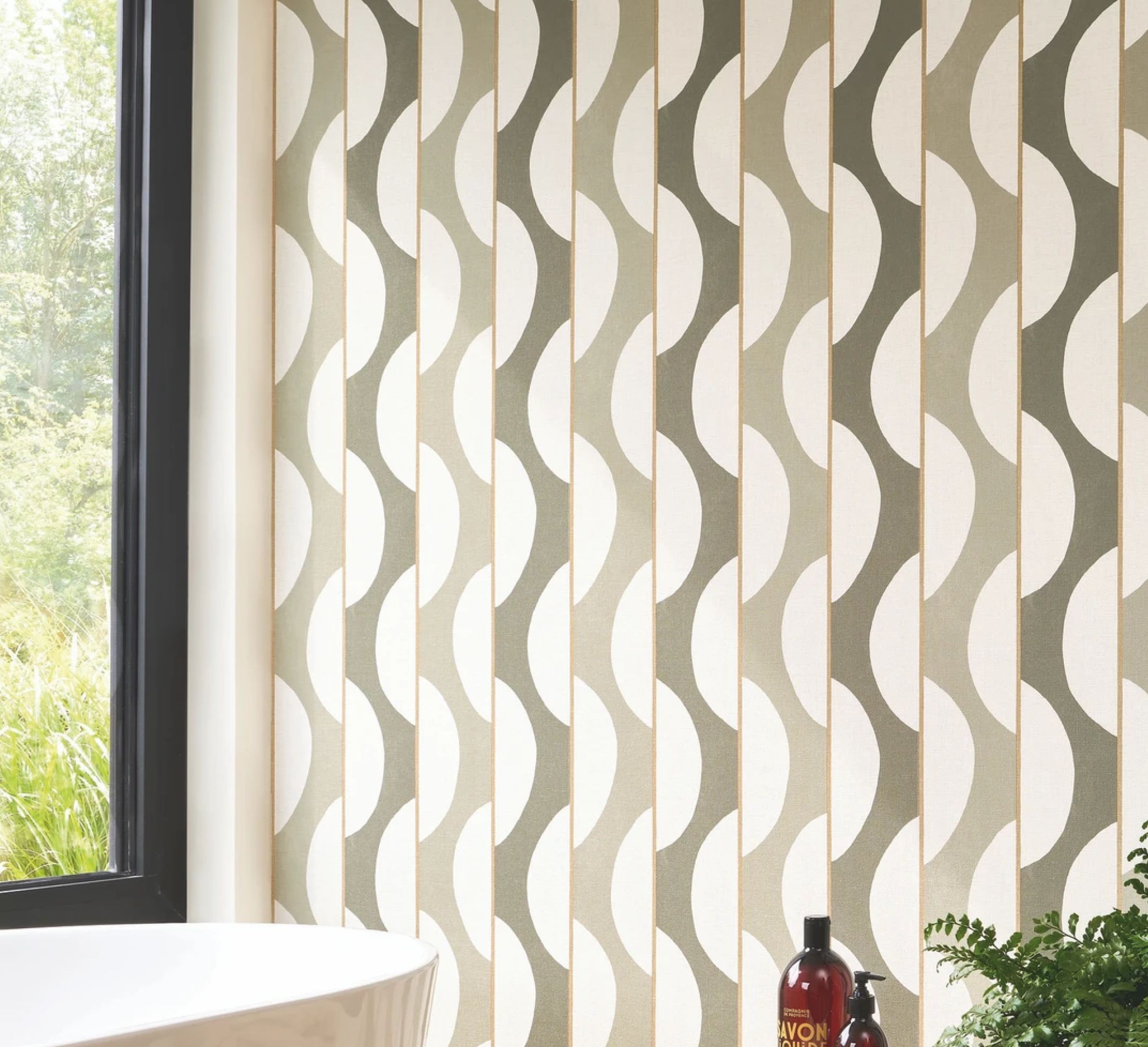 Wave geometric wallpaper